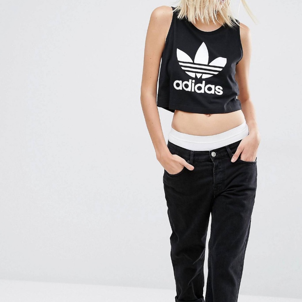 Adidas Originals Trefoil Loose Crop Tank